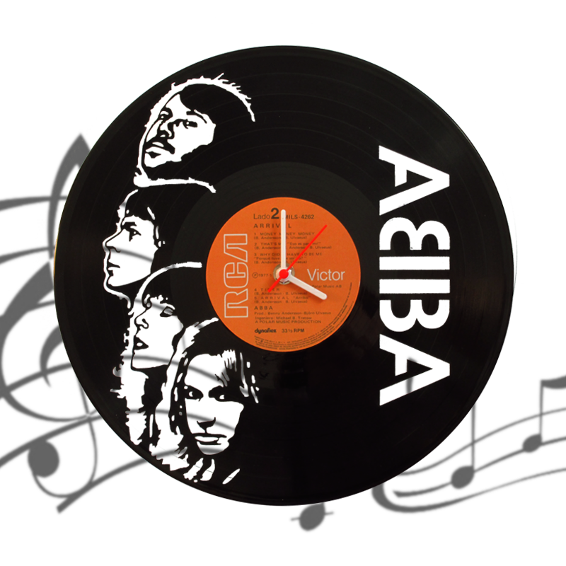 Часы  виниловая грампластинка  ABBA 