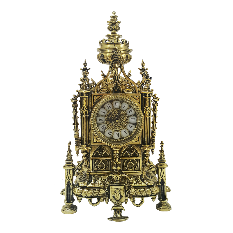 Часы "Нотр Дам"  каминные бронзовые