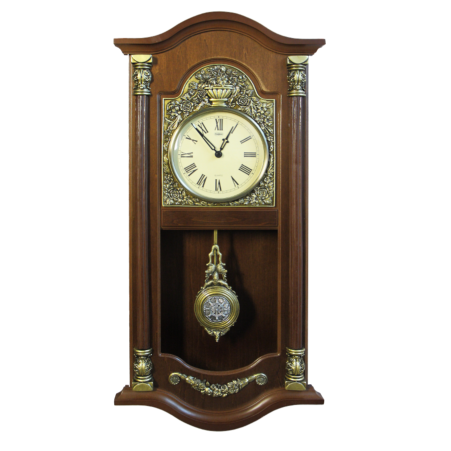 Часы "Берлинер" настенные с маятником 70*34*10 см, D=15 см.