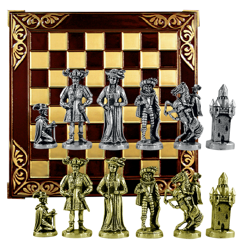 Шахматы "Древний Рим" 44*44*3 см, H= 9.5 см.