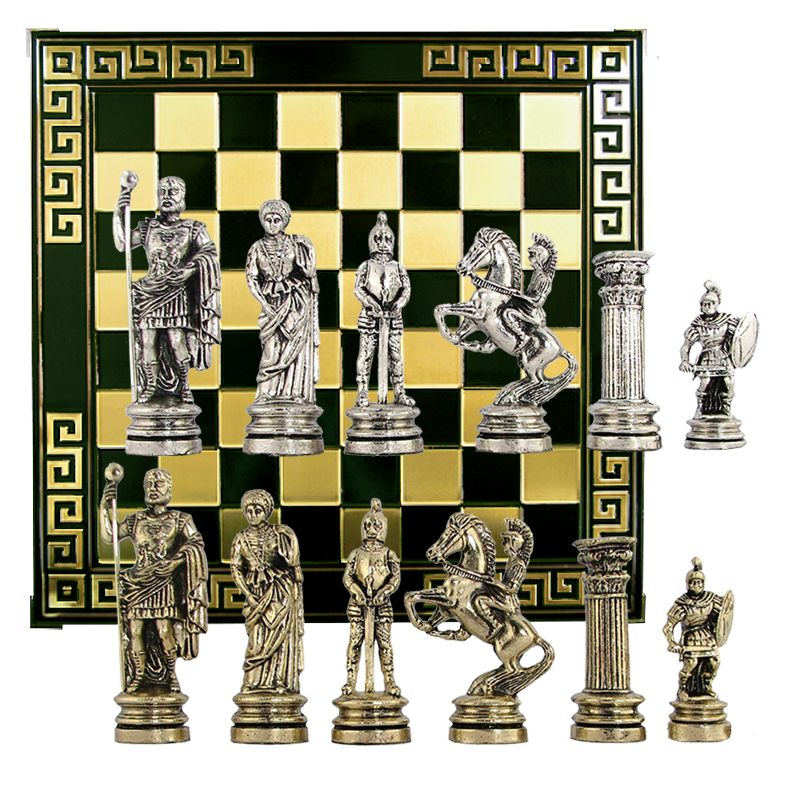 Шахматы "Древний Рим"  44*44*3 см, H= 11 см.