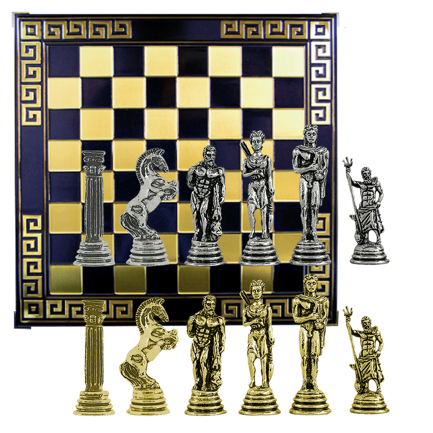 Шахматы "Посейдон" 38*38 см, H= 8.3 см.