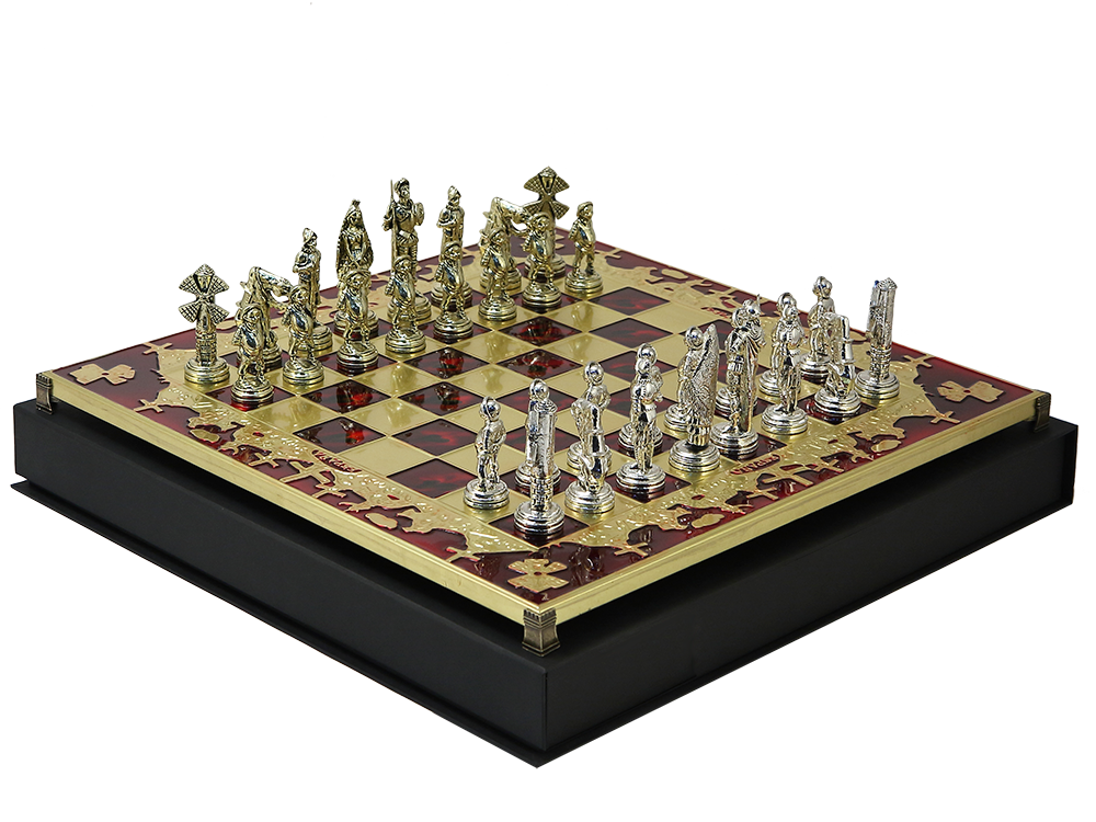 Шахматы сувенирные "Дон Кихот" H = 9.8; 45 х 45 см
