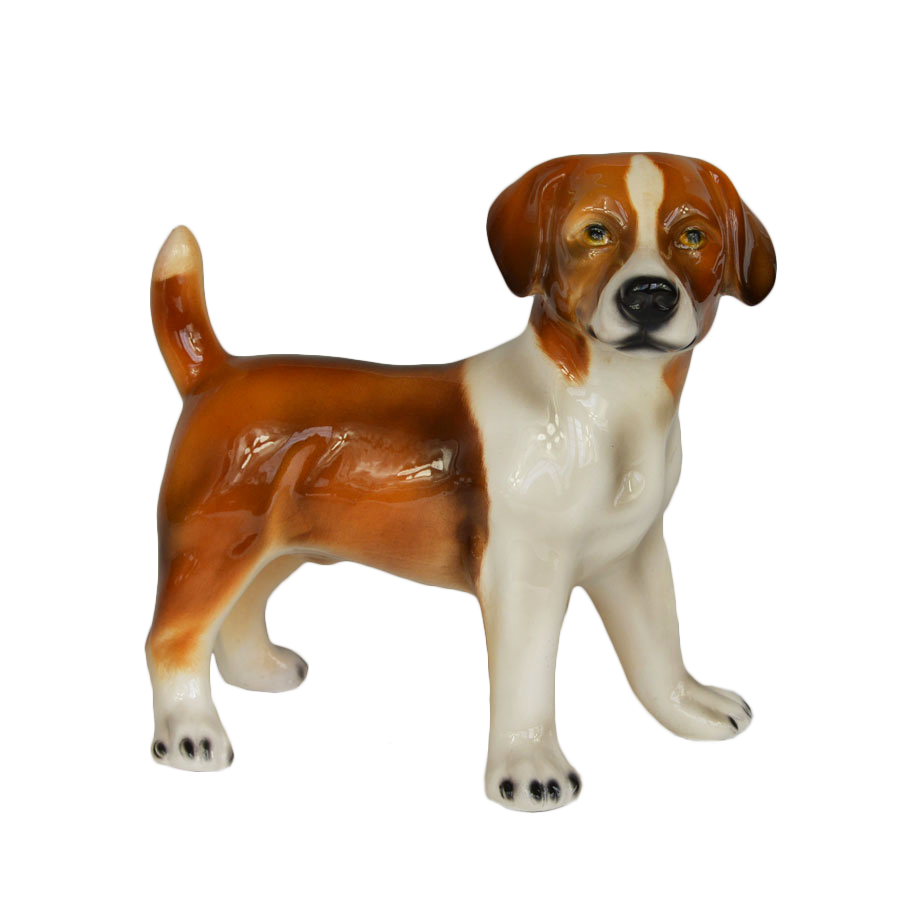 Статуэтка собаки породы Джек Рассел бело-рыжий