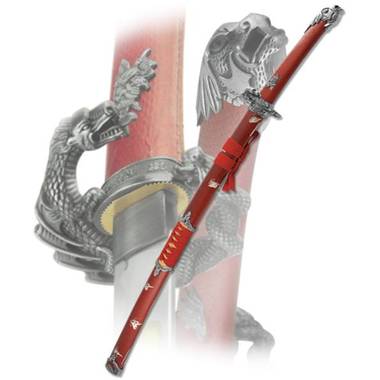 Самурайский меч "Красный Дракон" (катана), L=100 см.