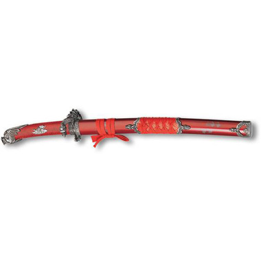 Самурайский меч (вакидзаси) "Красный дракон", L=66 см.