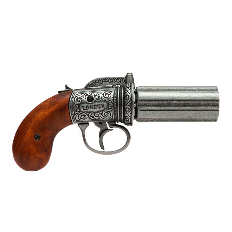 Пистоль-револьвер "Пепербокс"  6 стволов, Англия, 1840 г. L= 22.5 см.