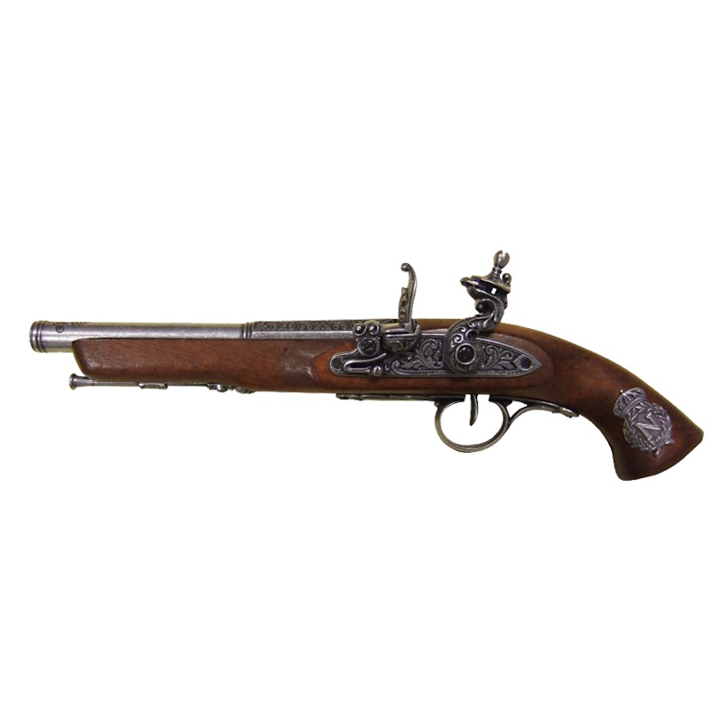 Пистоль системы флинтлок 18 века под левую руку, L = 39 см.