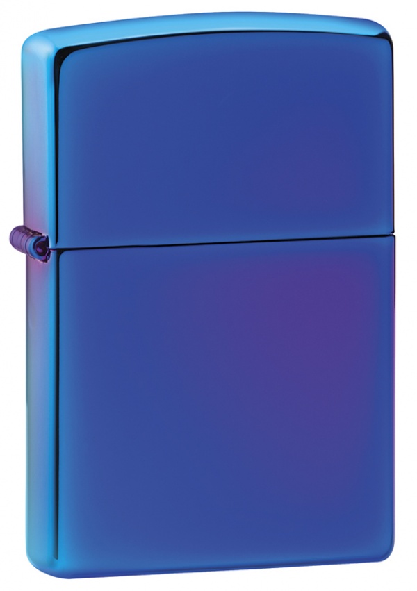 Зажигалка ZIPPO Classic с покрытием High Polish Indigo, латунь/сталь, синяя, глянцевая, 36x12x56 мм
