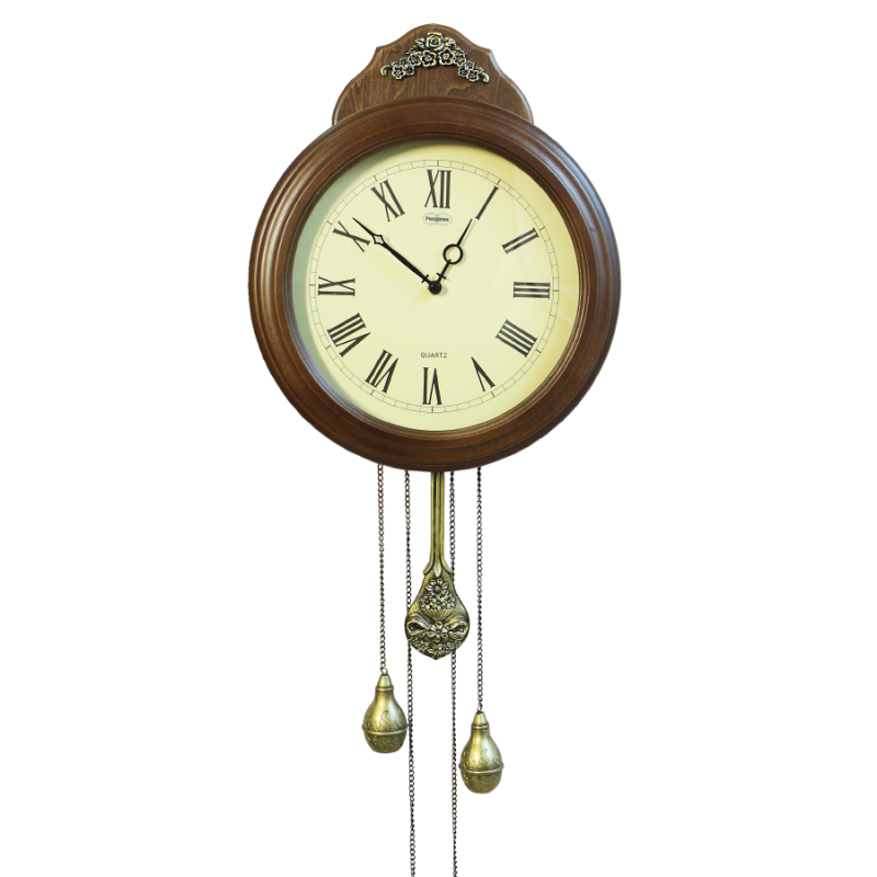 Часы настенные "Селена" с маятником  55*29*8 см, D=22 см.