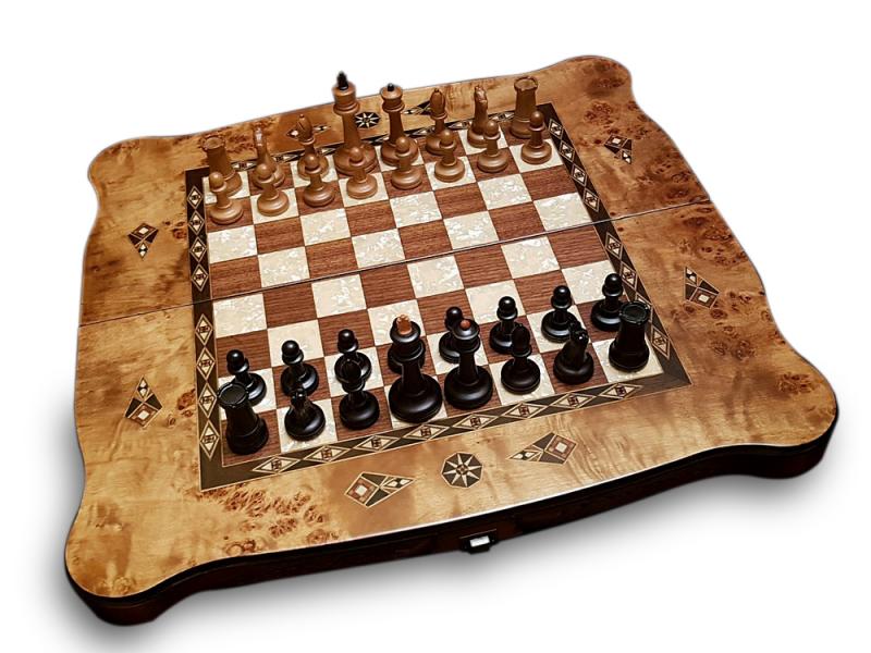 Шахматы-нарды "Вавилон"  52*24*6 см