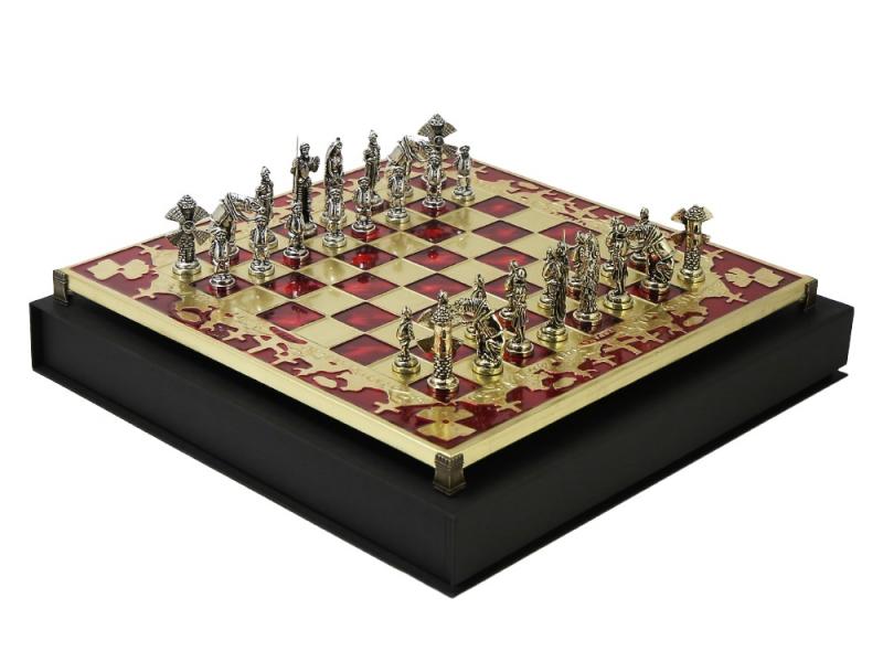 Шахматы "Дон Кихот" 38*38*2,5 см, H= 7 см.